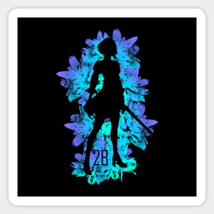 Blue Flowers - 2B Sticker